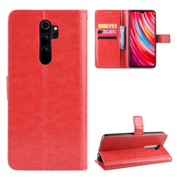 Crazy Horse Skin Leather Wallet Shell Case for Xiaomi Redmi Note 8 Pro For Cheap