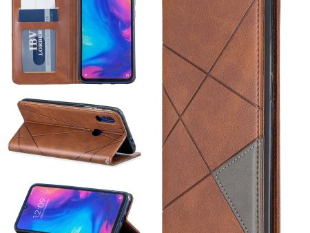 Geometric Pattern Leather Card Holder Case for Xiaomi Redmi Note 7   Note 7 Pro (India)   Note 7S Fashion