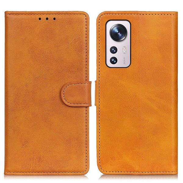 Fashionable Slim Mobile Phone Cover PU Leather Stand Phone Case Flip Wallet Protective Shell for Xiaomi 12 Pro 5G   12S Pro 5G  12 Pro (Dimensity) 5G Hot on Sale