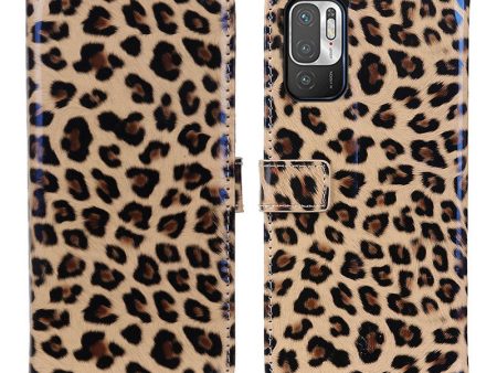 Leopard Print Mobile Phone Full-Protection Wallet Stand Cover Case for Xiaomi Redmi Note 10 5G Poco M3 Pro 5G 4G Fashion