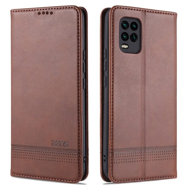 AZNS for Xiaomi Mi 10 Lite 5G Auto-absorbed Leather Wallet Shell Case Online Sale